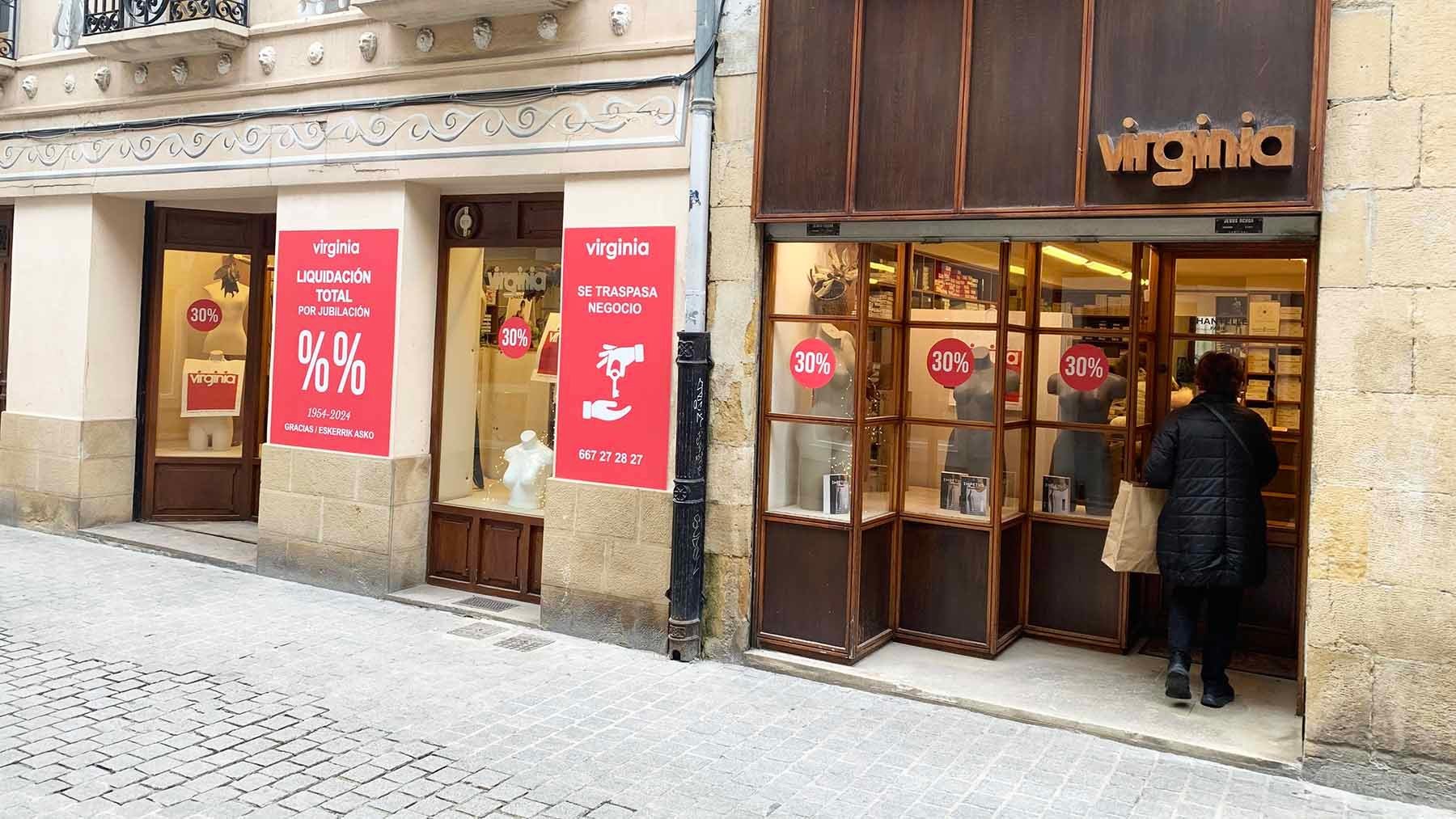 La mercería Virginia en la calle Comercio 6 de Estella. Navarra.com.