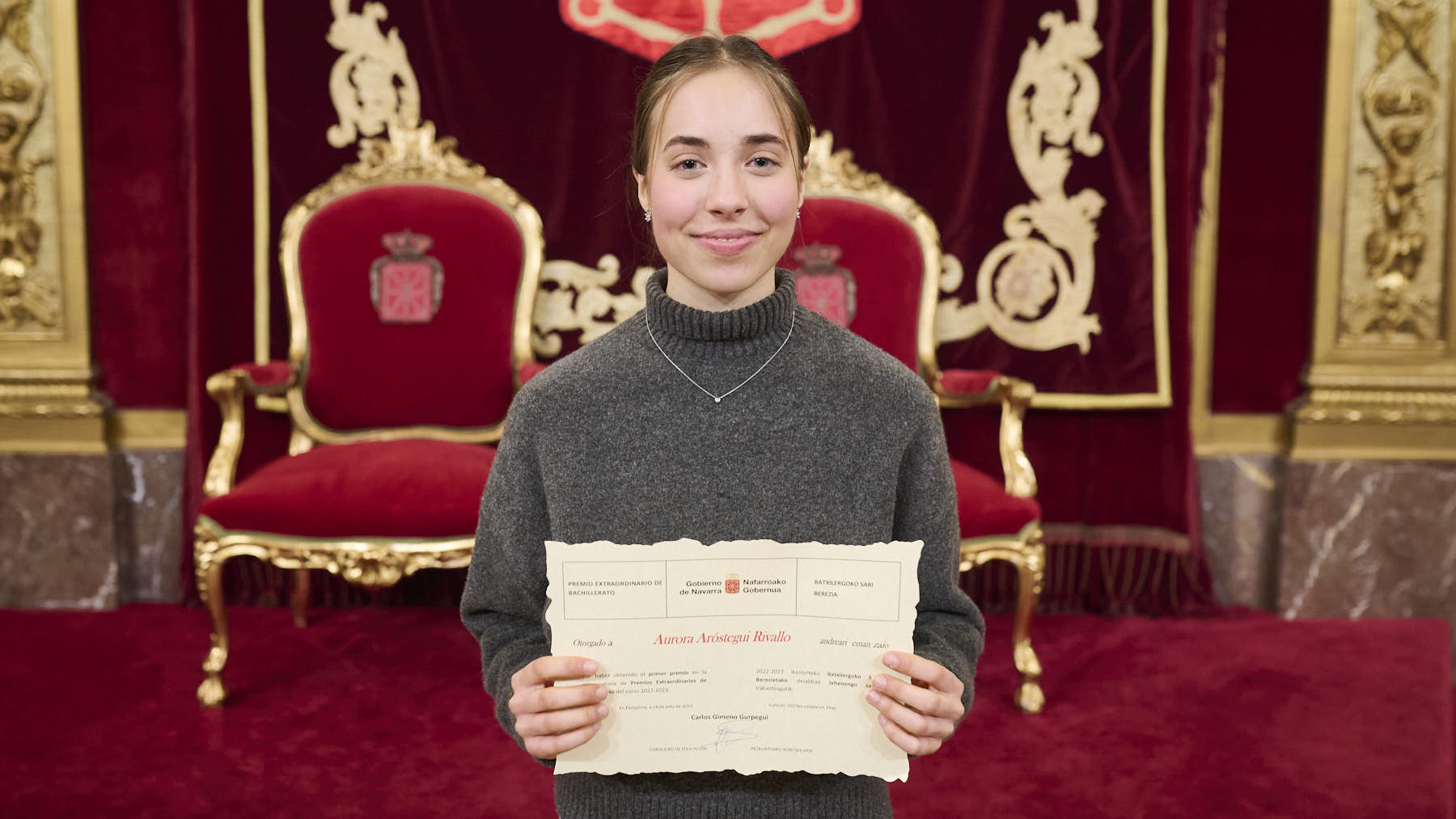 Entrega los premios extraordinarios de Educación Secundaria Obligatoria y Bachillerato correspondientes al curso 2022-2023. PABLO LASAOSA