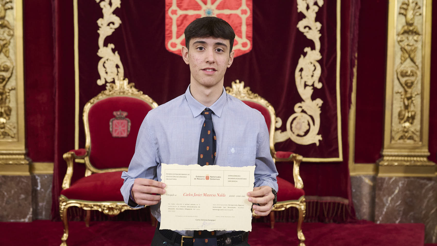 Entrega los premios extraordinarios de Educación Secundaria Obligatoria y Bachillerato correspondientes al curso 2022-2023. PABLO LASAOSA