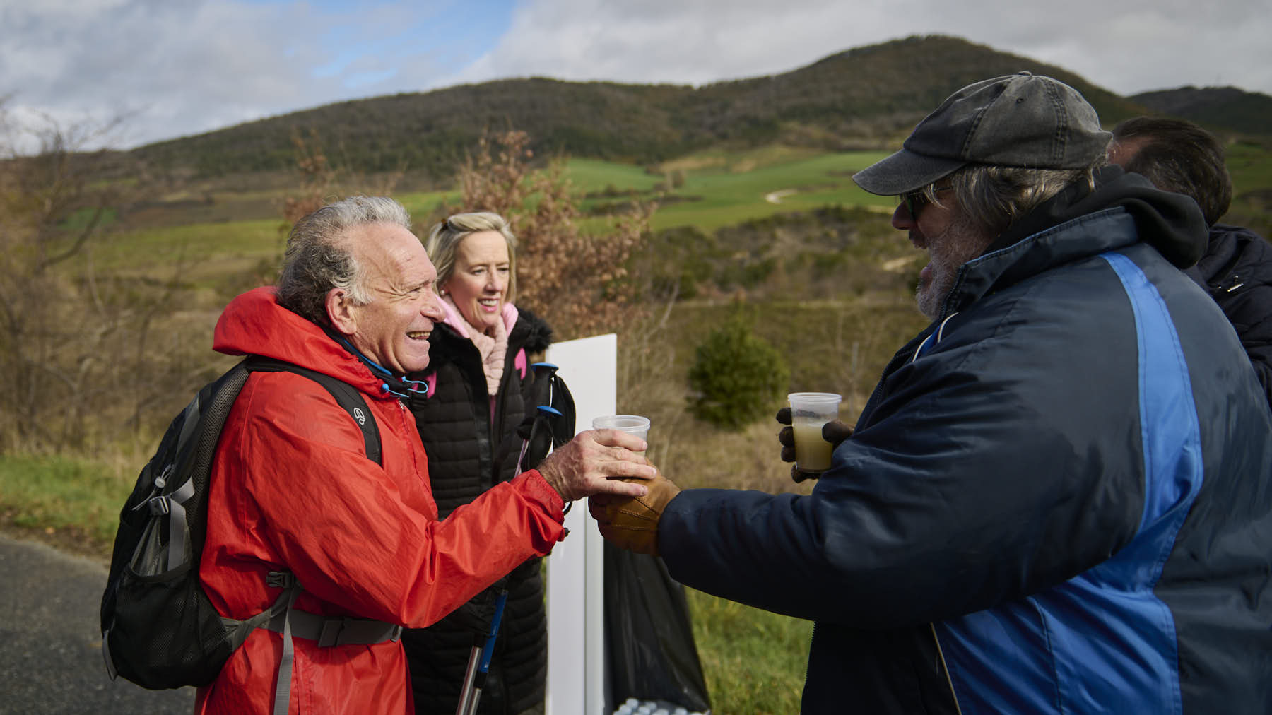 Antonio Pérez y Ana Palacios realizan la Javierada juntos desde hace diez años. PABLO LASAOSA