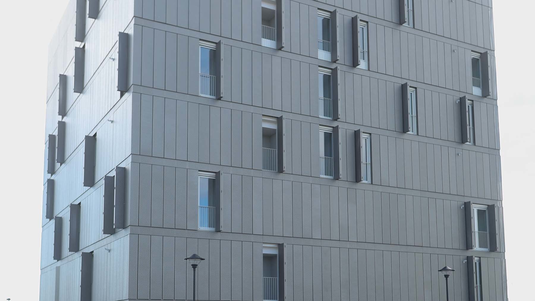 Edificio de VPO en el barrio de la Azucarera de Tudela. GOBIERNO DENAVARRA