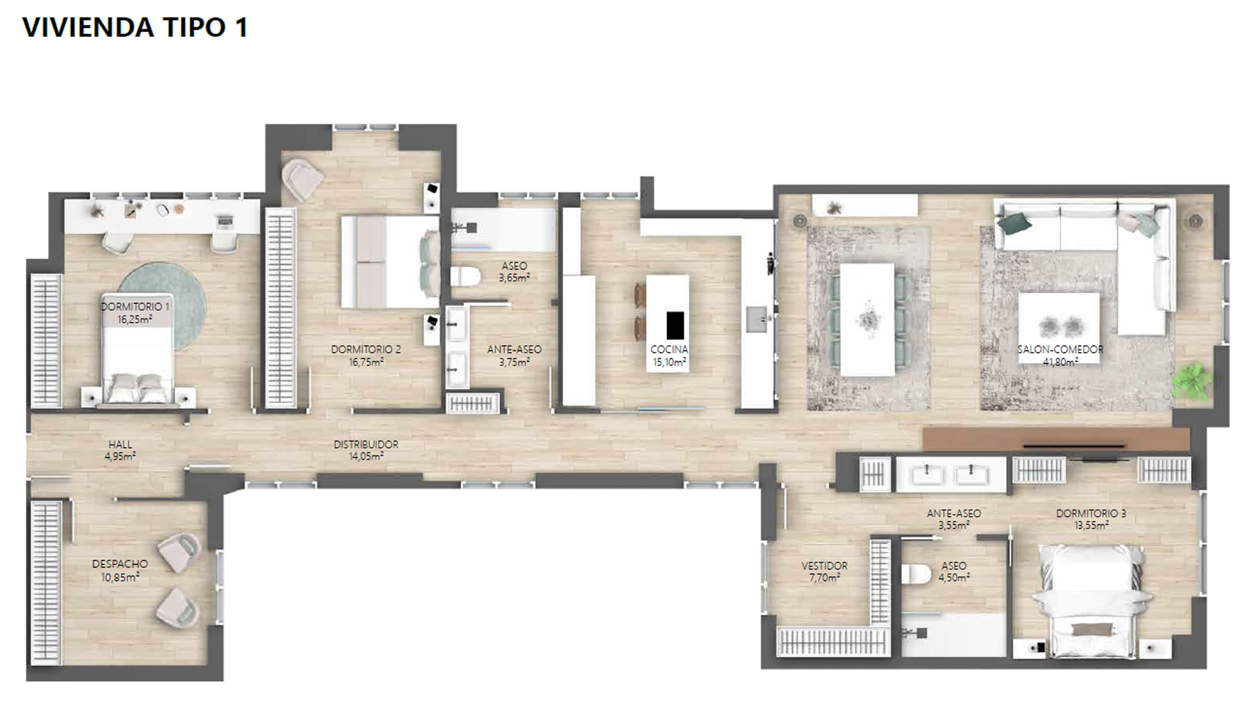 Propuesta de Posem Inmobiliaria para la realización de un piso diferenciado en esta vivienda.