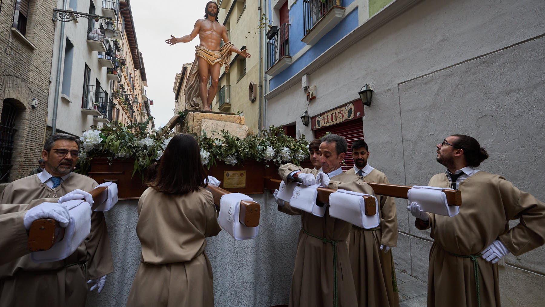 La procesión del Domingo de Resurrección pondrá el broche a la Semana Santa de Pamplona