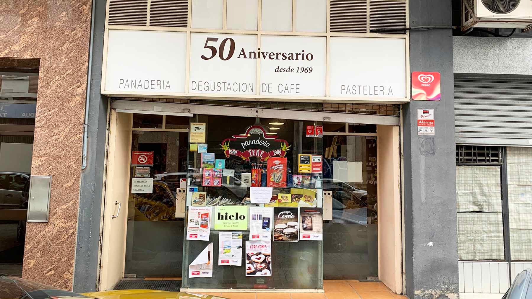 Fachada de la panadería Tere en el barrio de la Milagrosa en Pamplona. Navarra.com