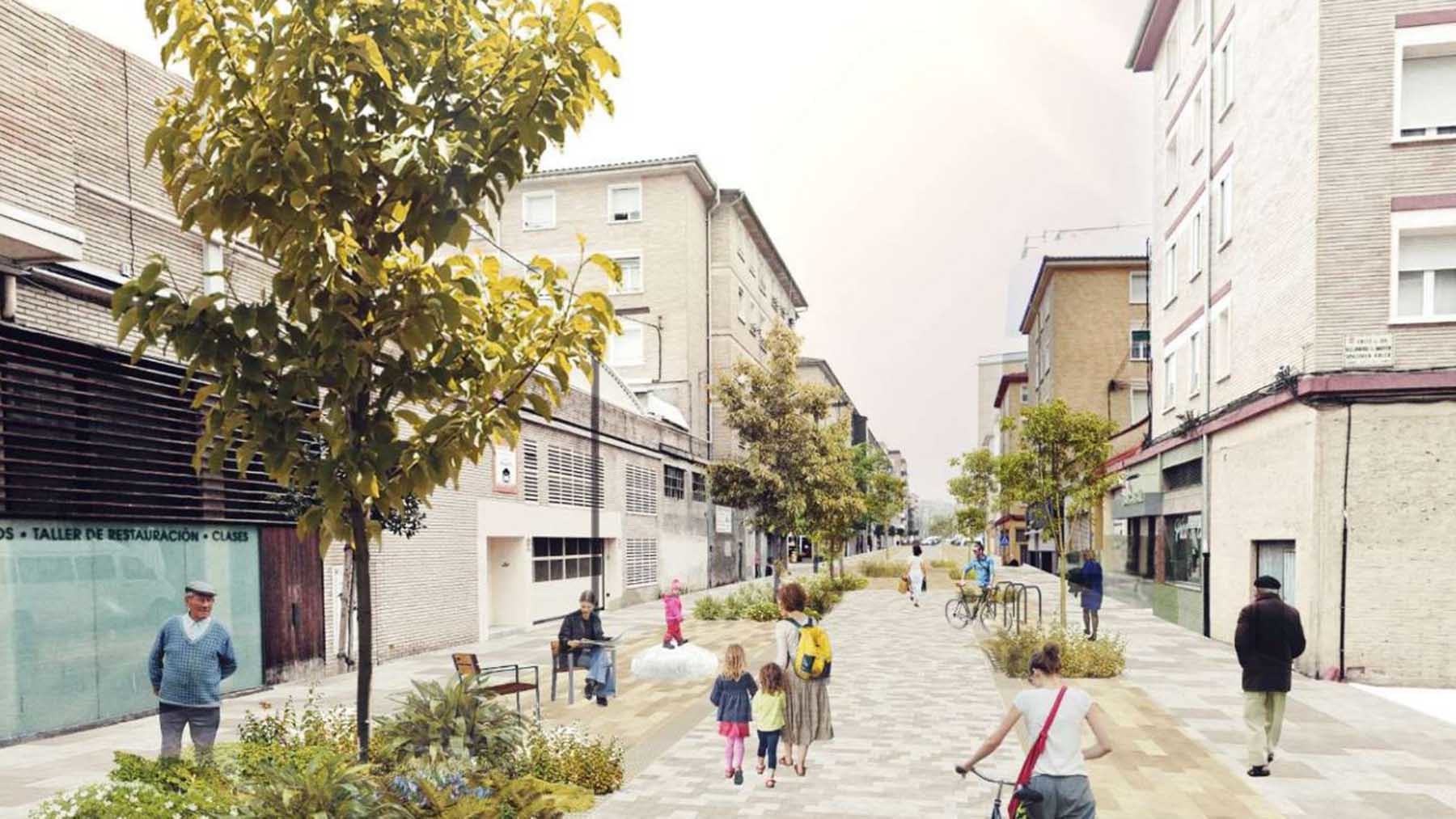 Dos barrios de Pamplona tendrán nuevas zonas peatonales con restricciones para el coche