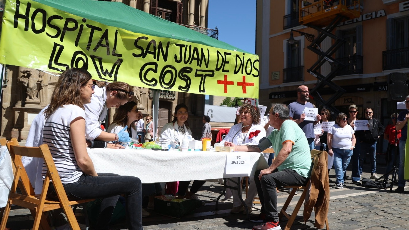 Trabajadores del Hospital San Juan de Dios protestan: 
