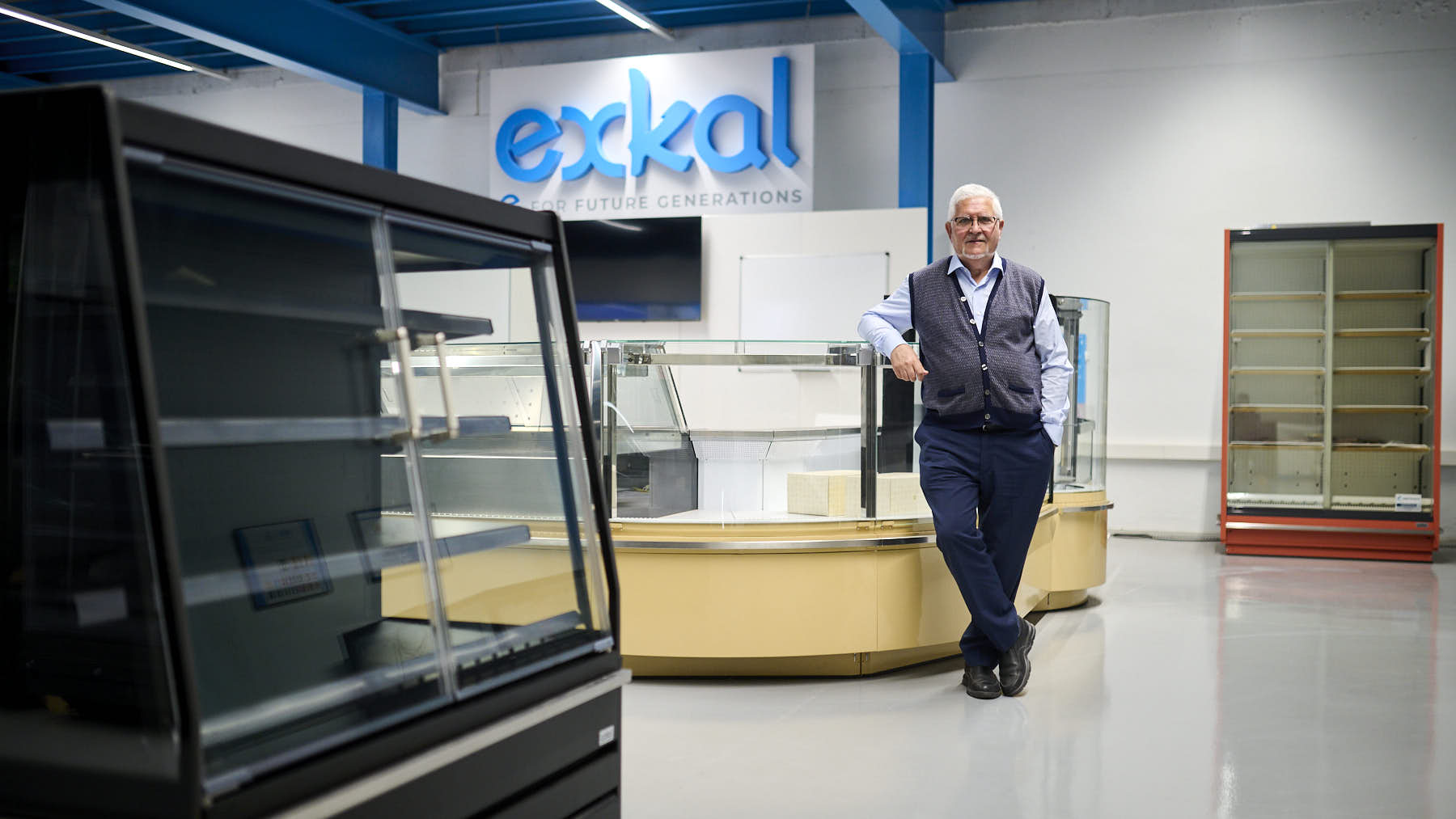 Alfonso Antoñanzas, director de ExKal, dedicada a la fabricación de cámaras frigoríficas en Marcilla. PABLO LASAOSA