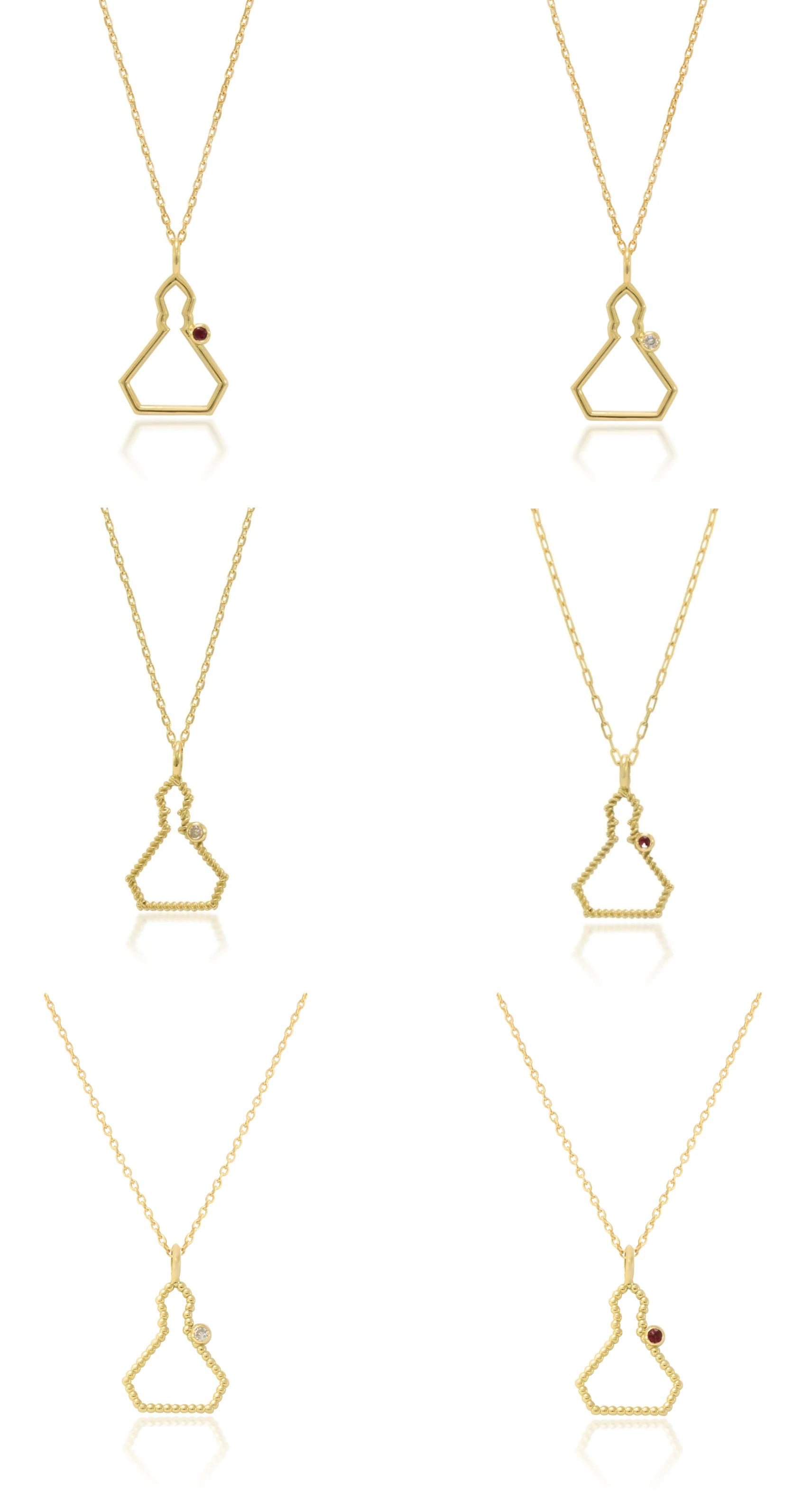 Los diferentes modelos de San Fermín con diamante que puedes comprar en Joyería BIJOYA. CEDIDA