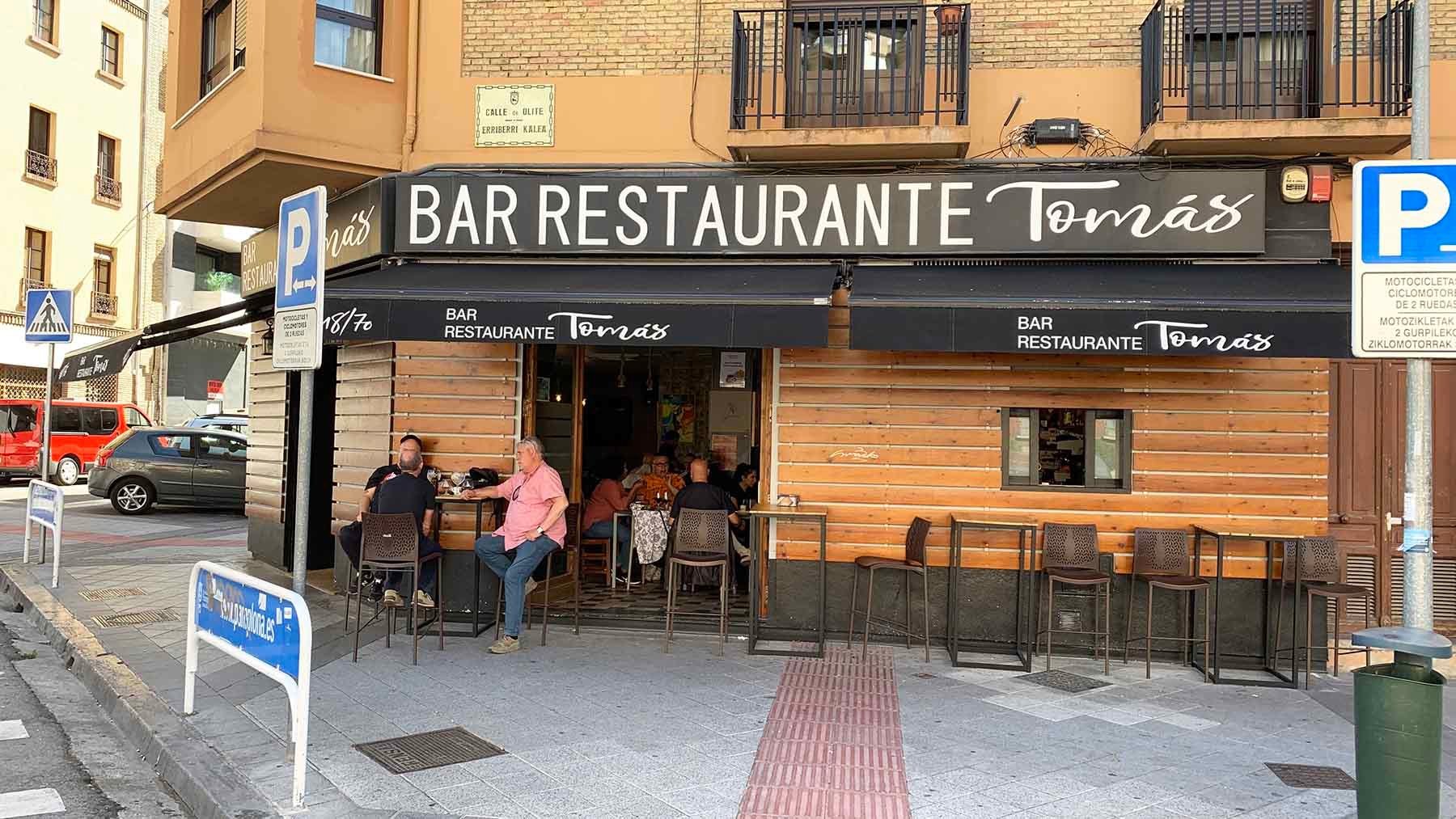 Fachada del bar Tomás en la calle Olite de Pamplona. Navarra.com