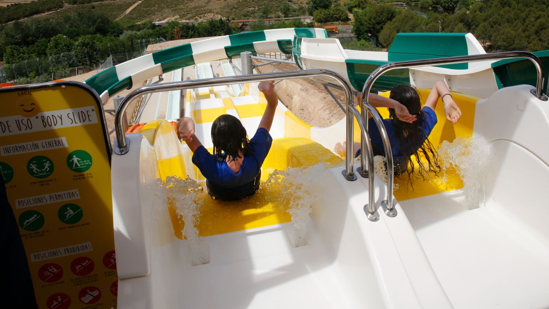 Atracción de 'Los rápidos' en Sendaviva. CEDIDA