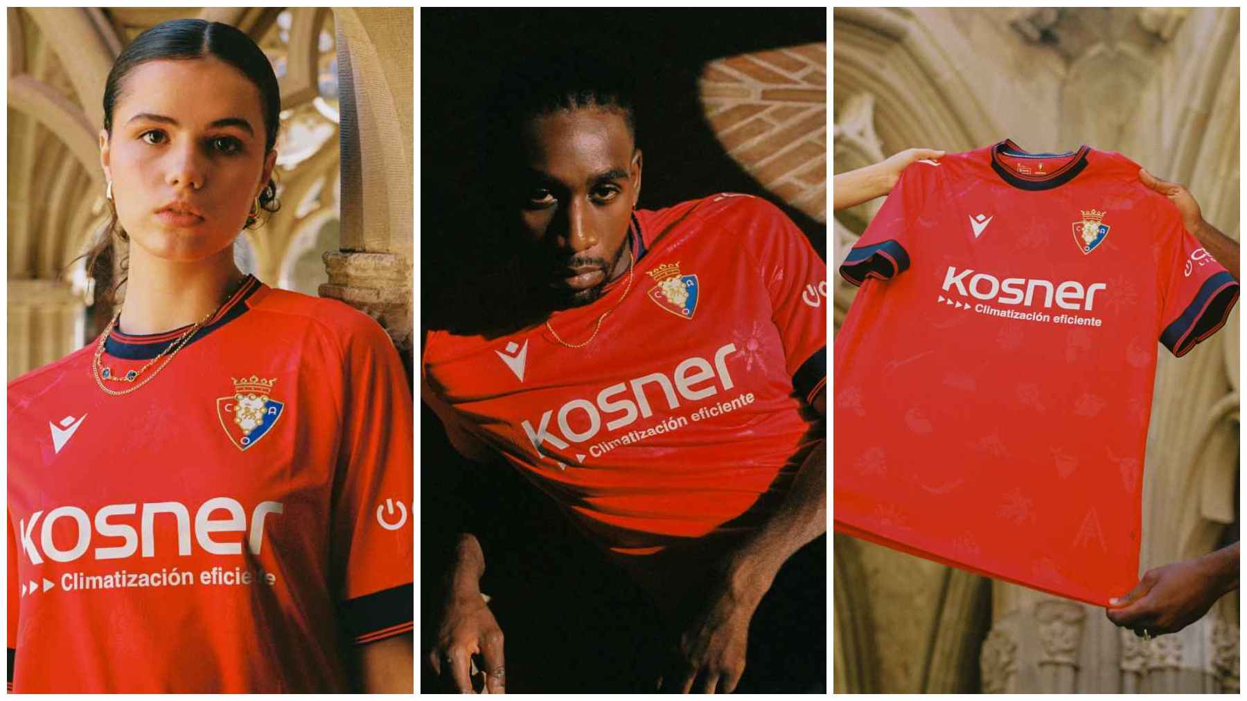 La nueva camiseta de Osasuna para la temporada 2024/2025. OSASUNA