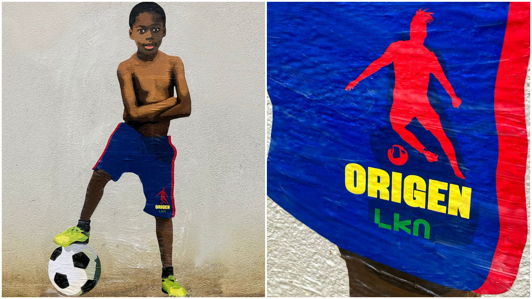 Imagen de la nueva obra de LKN que se centra en la figura de Nico Williams. LKN