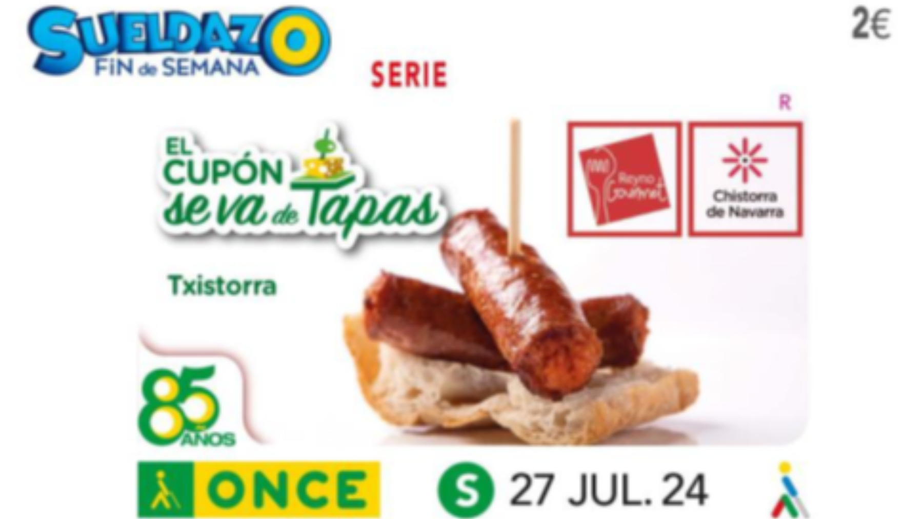 Imagen cupón 'El cupón se va de tapas', Txistorra. CEDIDA