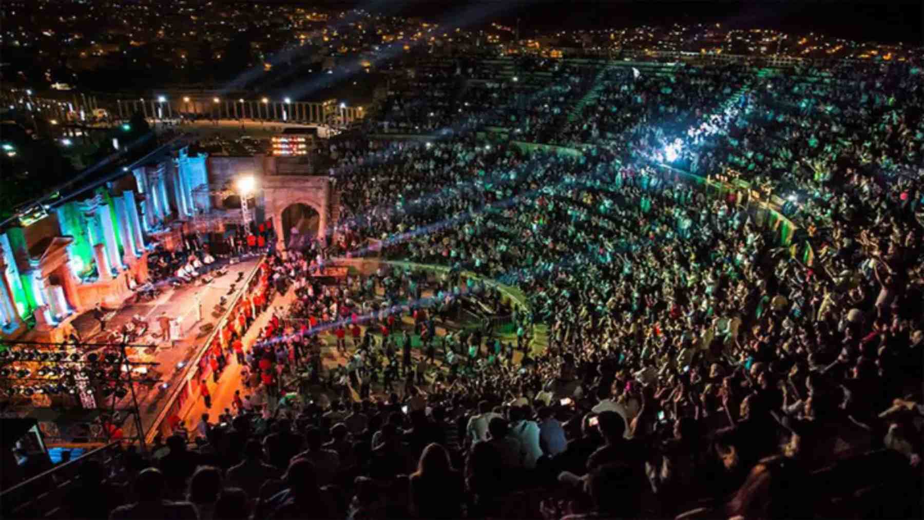 Imagen del Festival de Jerash, en Jordania, que se celebra en un teatro romano perfectamente conservado. CEDIDA