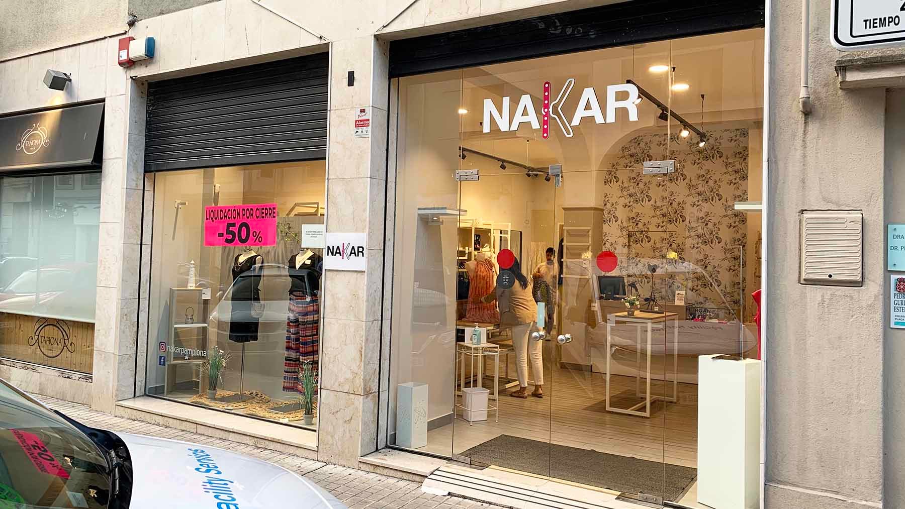 La tienda Nakar de moda mujer está en la calle Bergamín 13 de Pamplona. Navarra.com