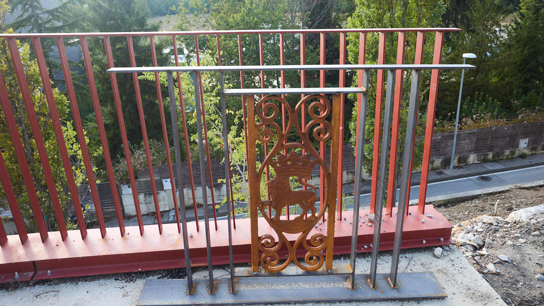 Obras del carril bici en la Cuesta de Beloso. NAVARRA.COM