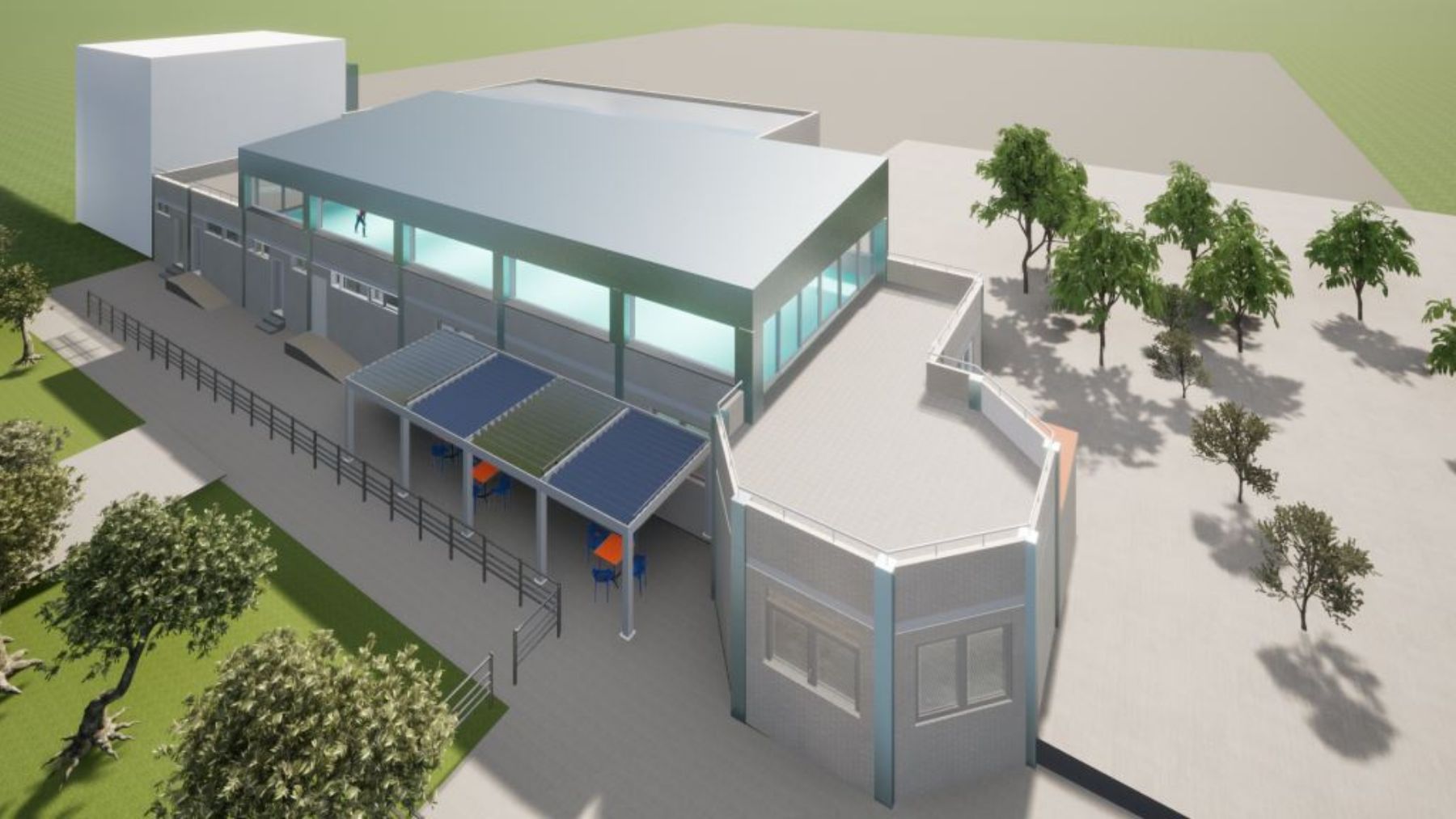 Fustiñana construirá un nuevo espacio deportivo multiactividad de más de 370 metros cuadrados. CEDIDA