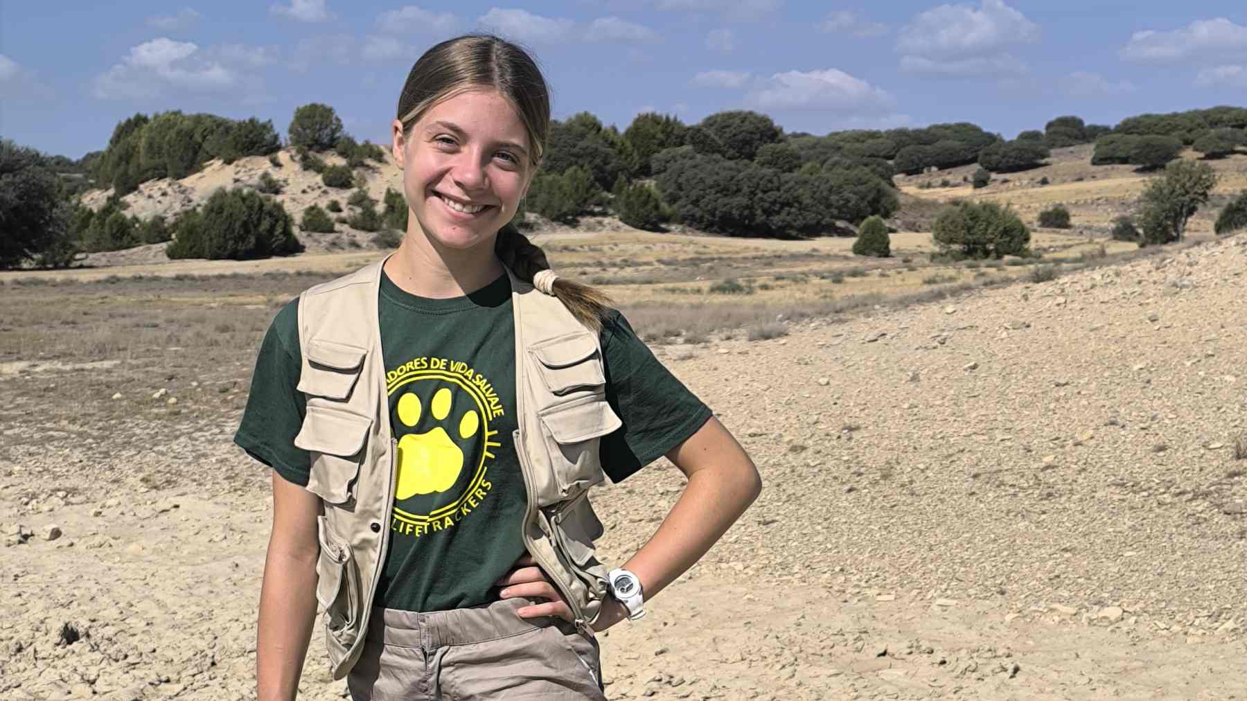Elvia Gómez Troya, la niña navarra influencer de la naturaleza. CEDIDA