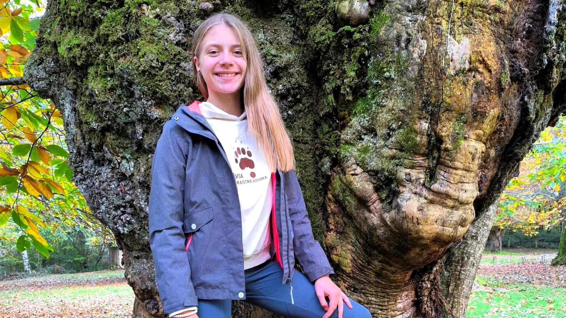 Elvia Gómez Troya, la niña navarra influencer de la naturaleza. CEDIDA