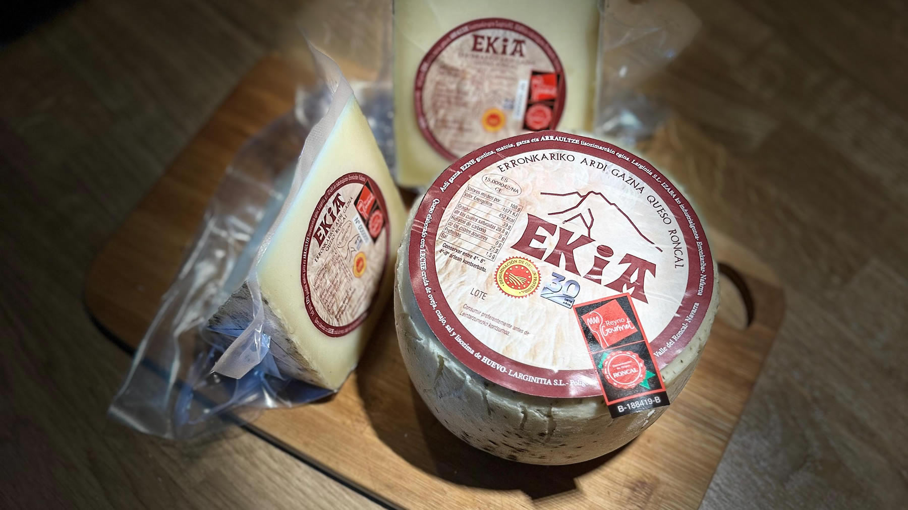 Queso Ekía con Denominación de Origen Roncal