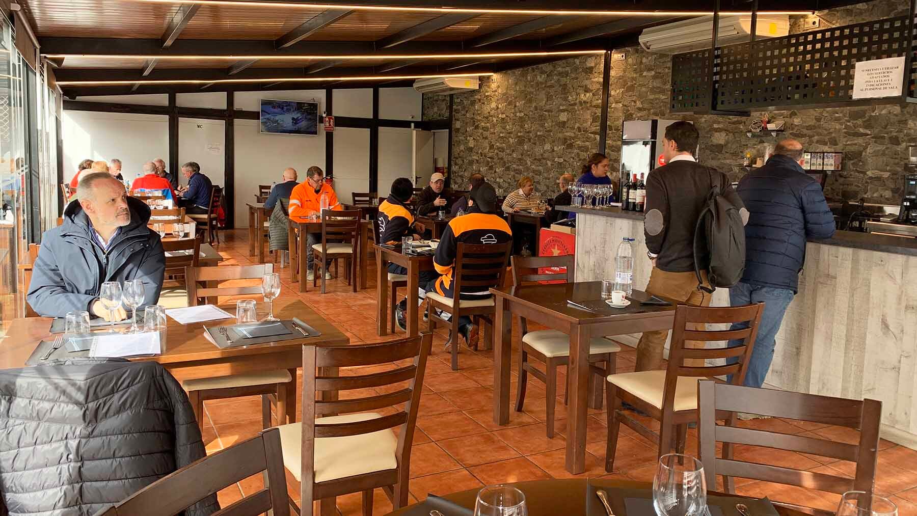 Comedor del restaurante El Mirador en Villatuerta. Navarra.com