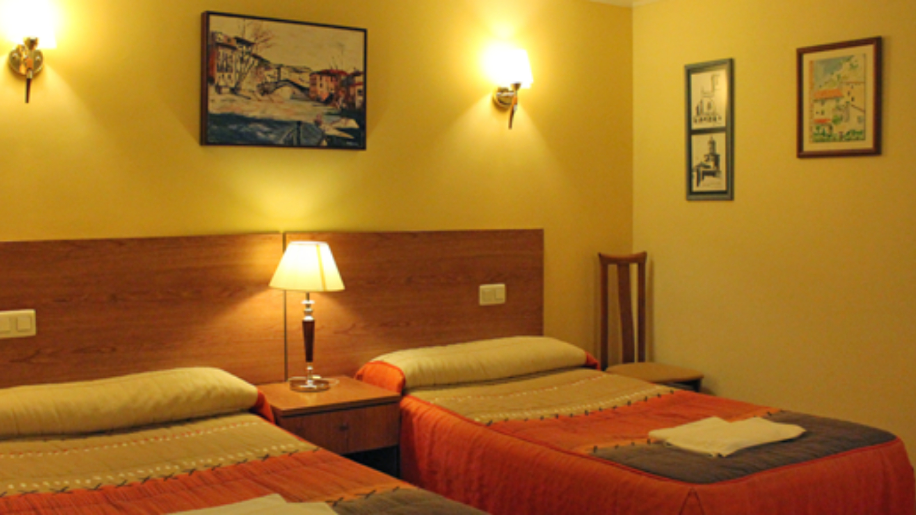 Interior del Hostal Volante, en la calle Merkatondoa, 2, en Estella. CEDIDA