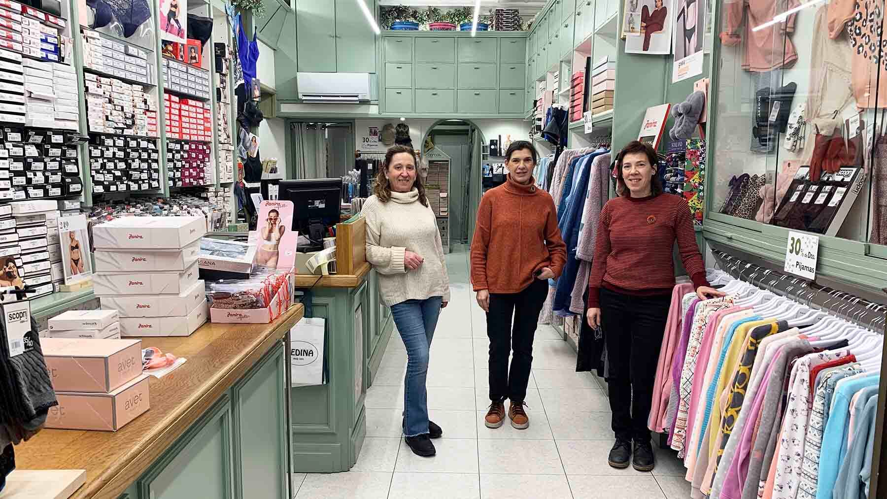 La lencería Medina está en la calle Mayor 5 de Pamplona. Navarra.com