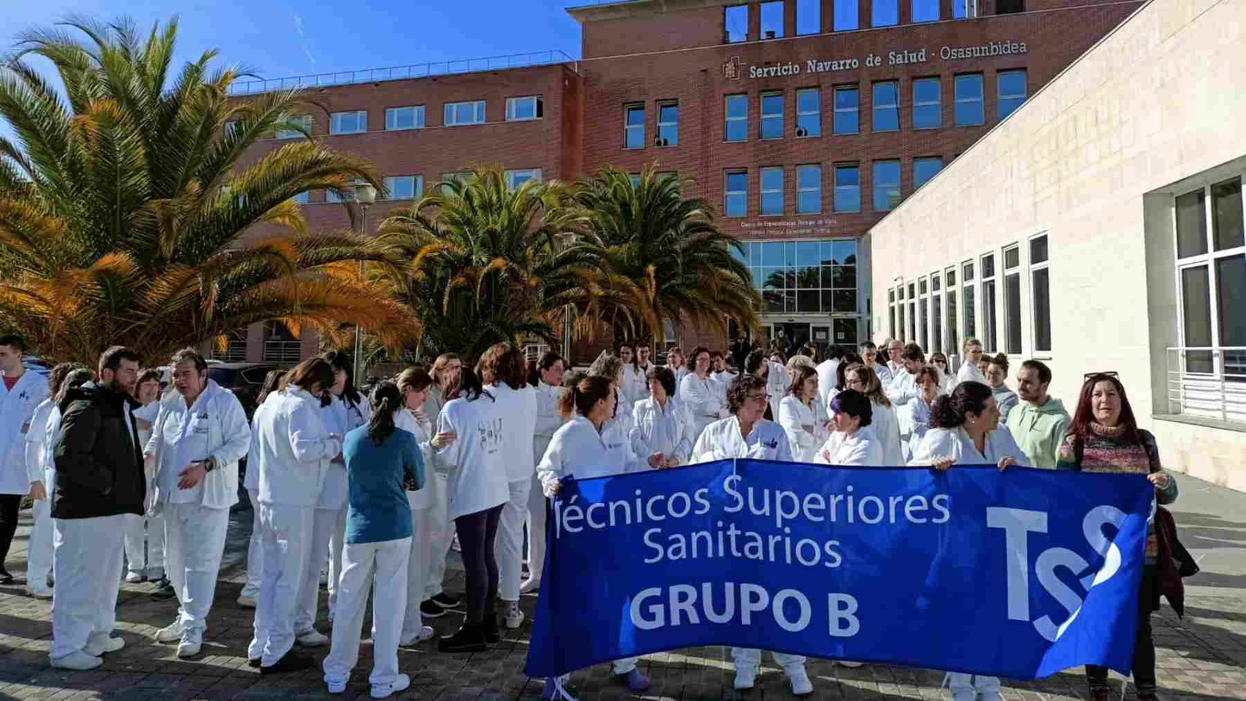Anuncian una huelga sanitaria de dos días en hospitales públicos y privados de Navarra