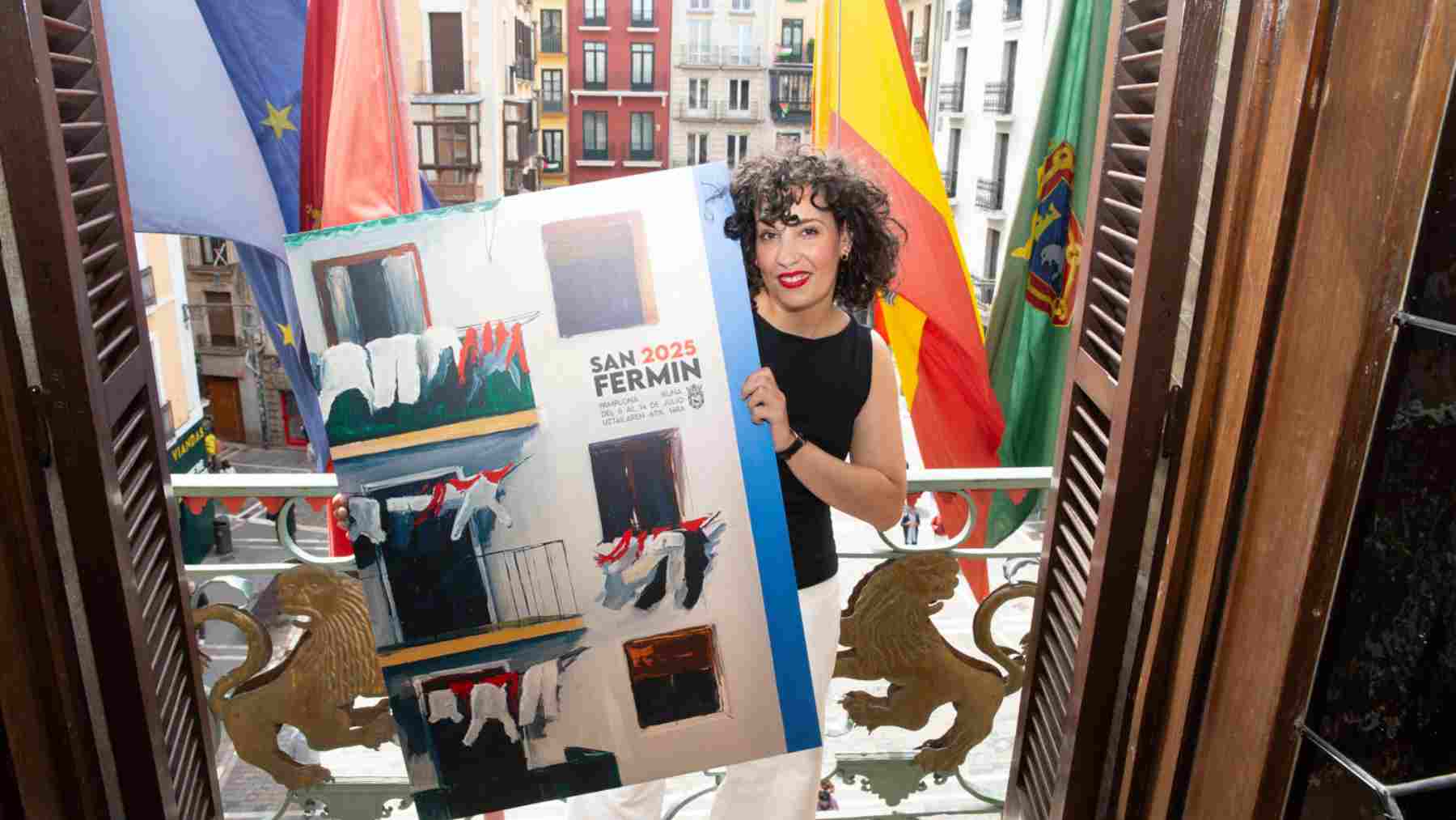 Sandra Nadal, autora del cartel de San Fermín 2025: 