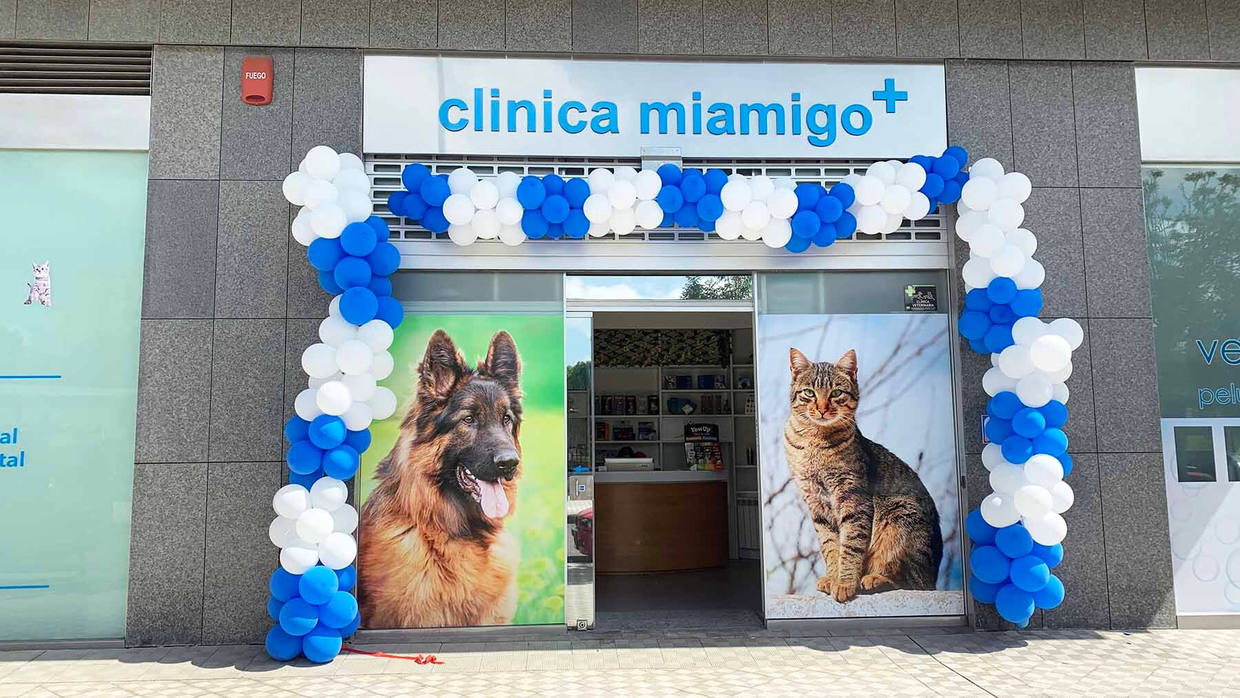 Fachada de la clínica veterinaria MI Amigo en la calle Manuel de Falla 31 de Pamplona. Navarra.com