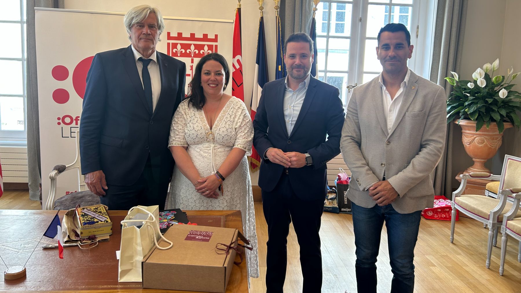 La localidad de Navarra que está hermanada con Le Mans en Francia: el alcalde ha ido de visita