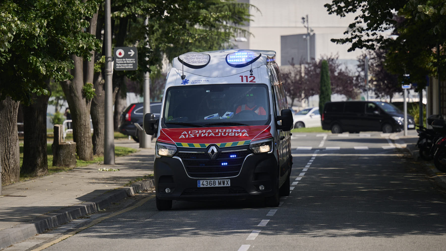 Herido un hombre de 65 años tras ser atropellado en Pamplona