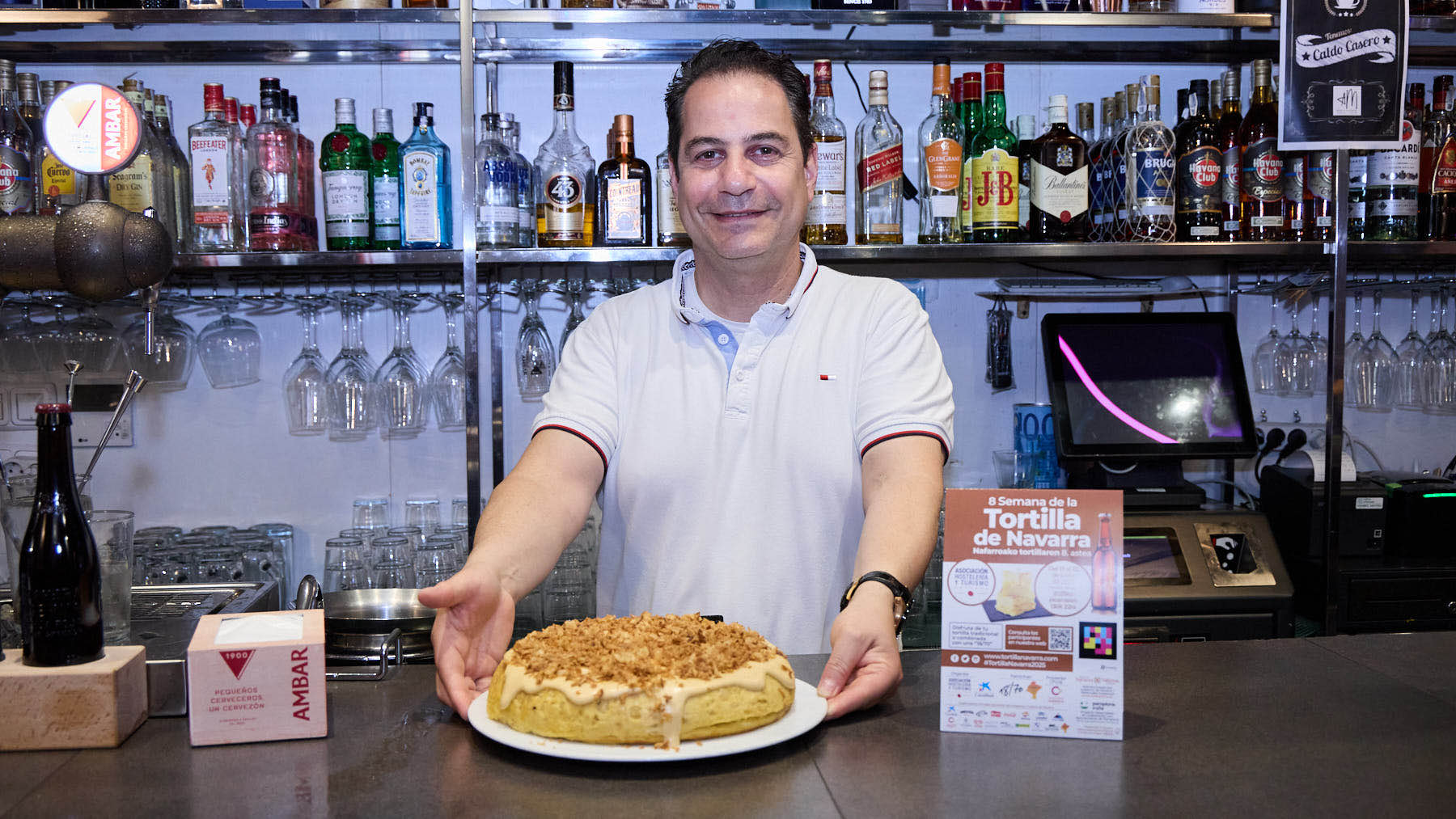 El asador de Pamplona que sorprende con una tortilla de carne: 