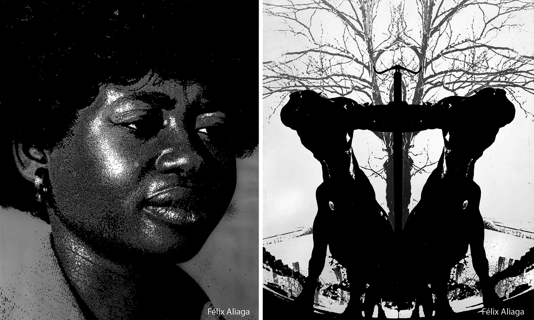 Fotos 14 y 15. A la izqda. Rosanna. A la drcha. La Yunta. (Fotos Félix Aliaga, cortesía de la familia)