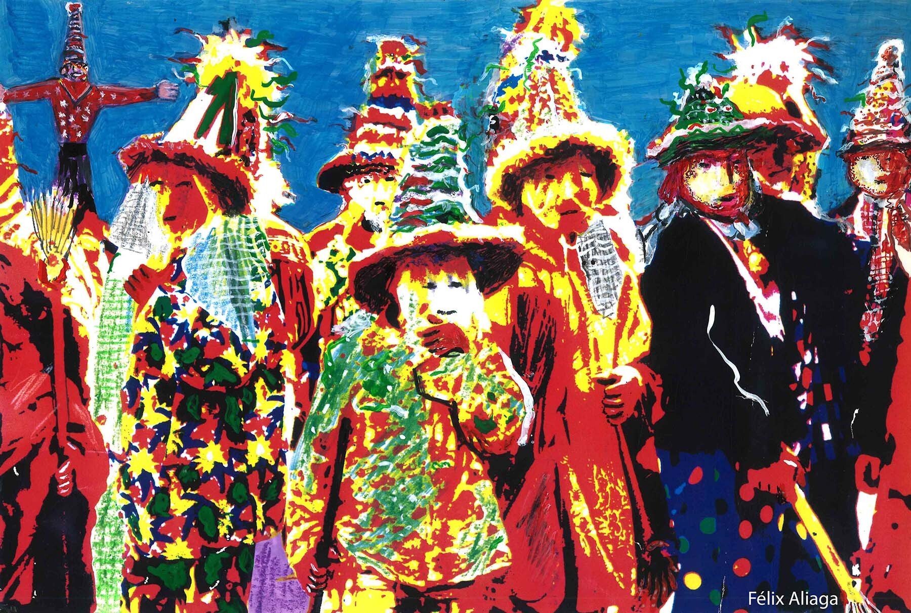 Foto 18. Carnaval de Lanz. (Foto Félix Aliaga, cortesía de la familia)