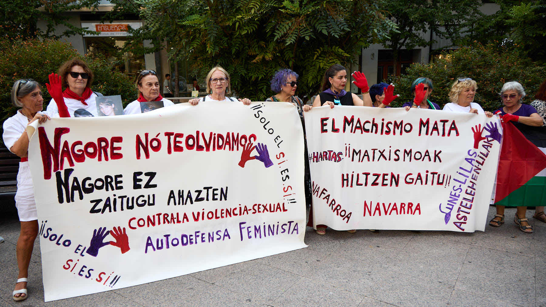 Pamplona recuerda a Nagore Laffage con una emotiva concentración días antes del aniversario de su asesinato