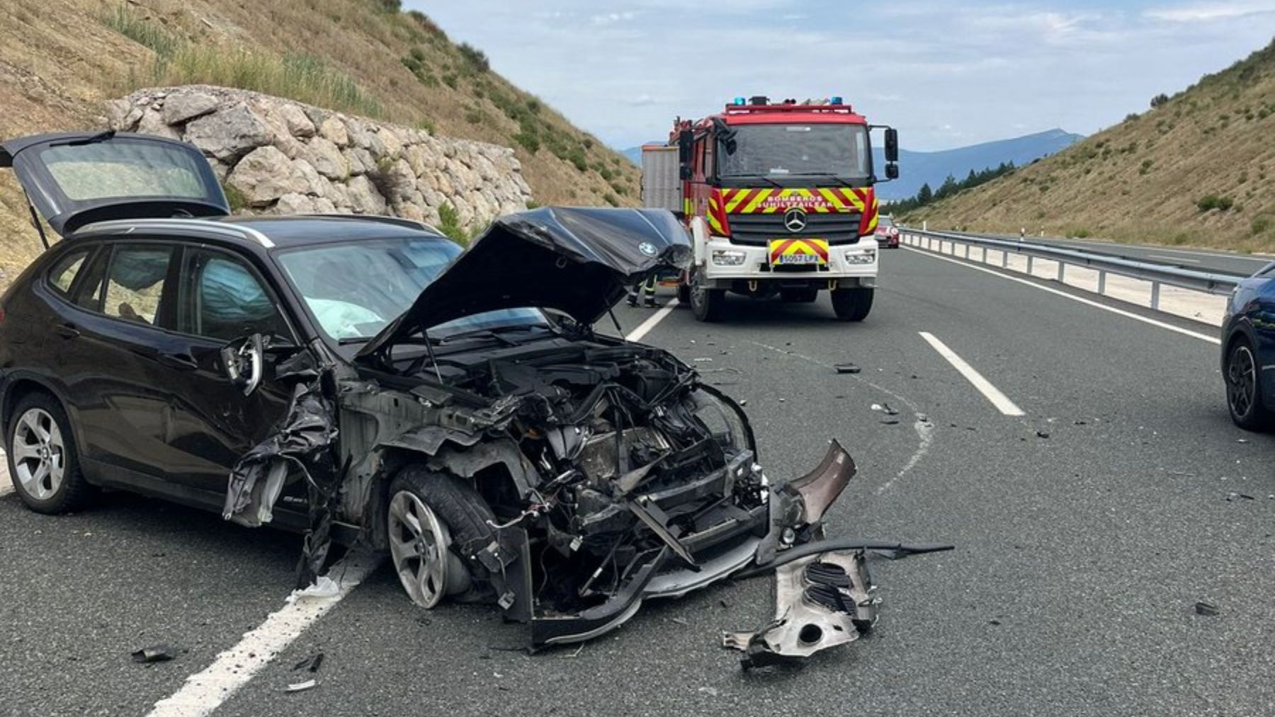 Tres accidentes de tráfico en Navarra dejan siete heridos en sólo 24 horas