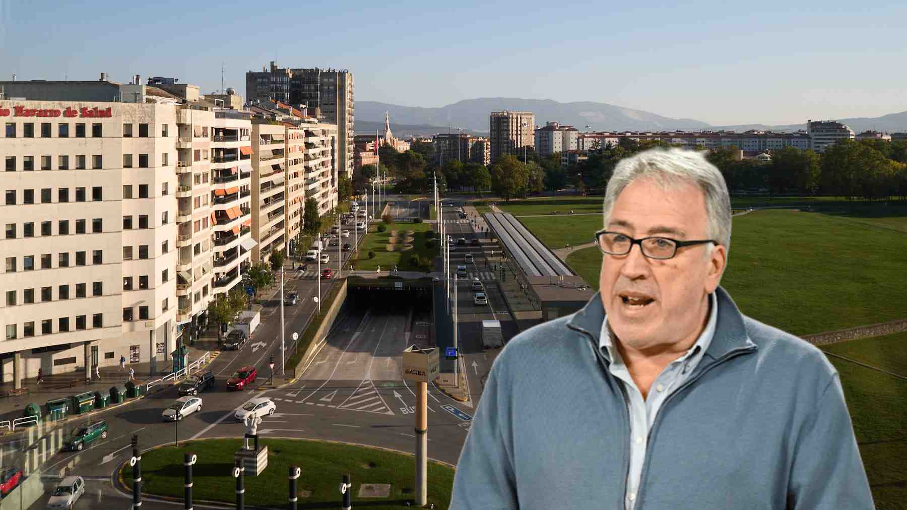 Aportan una solución para el carril de tráfico que Asirón se quiere cargar en el centro de Pamplona para meter bicis