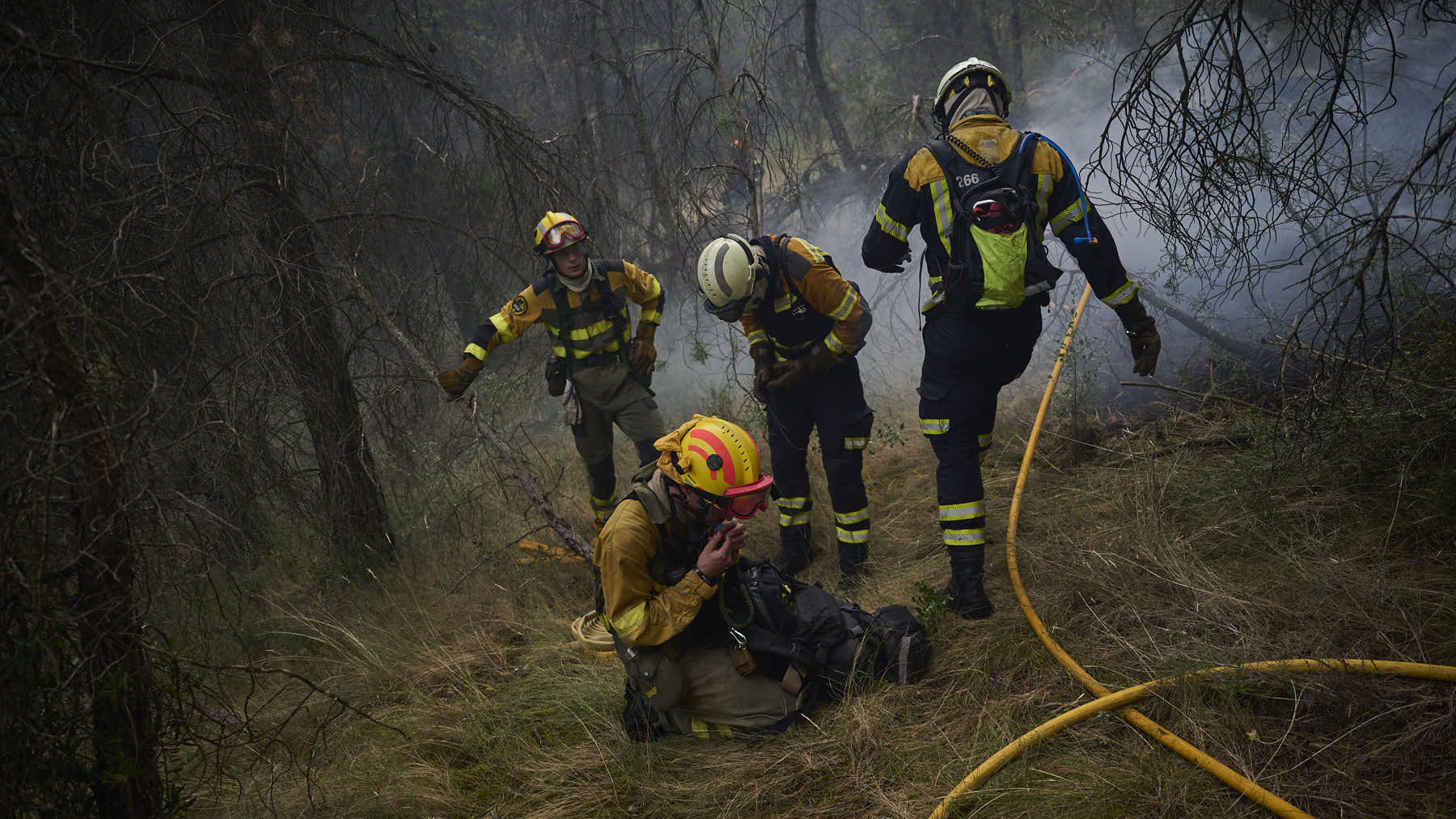 Esto es lo que están haciendo los bomberos de Navarra en los megaincendios de León