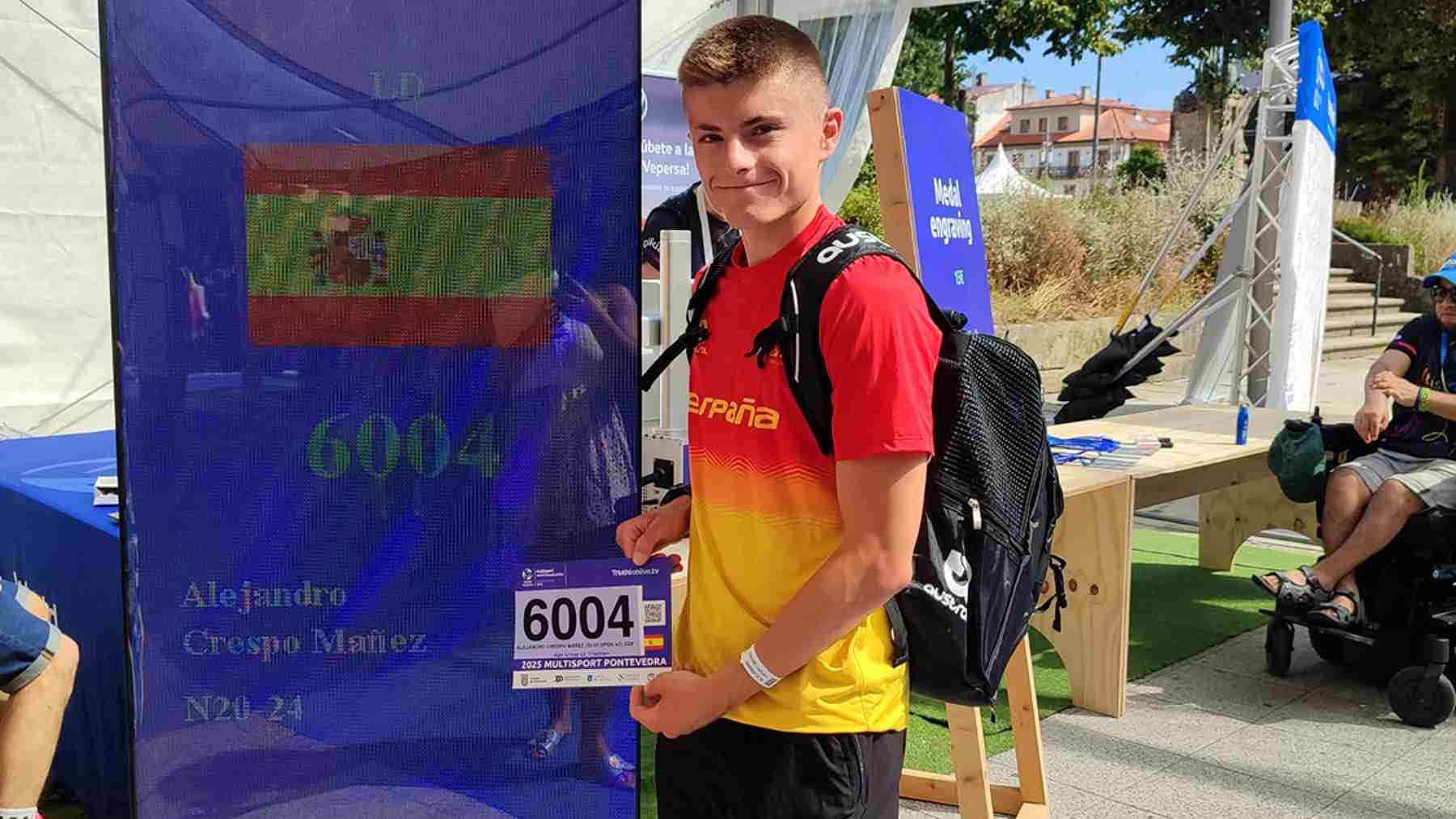 Alejandro, el navarro que ha quedado tercero del mundo en triathlon a pesar de su complicada enfermedad