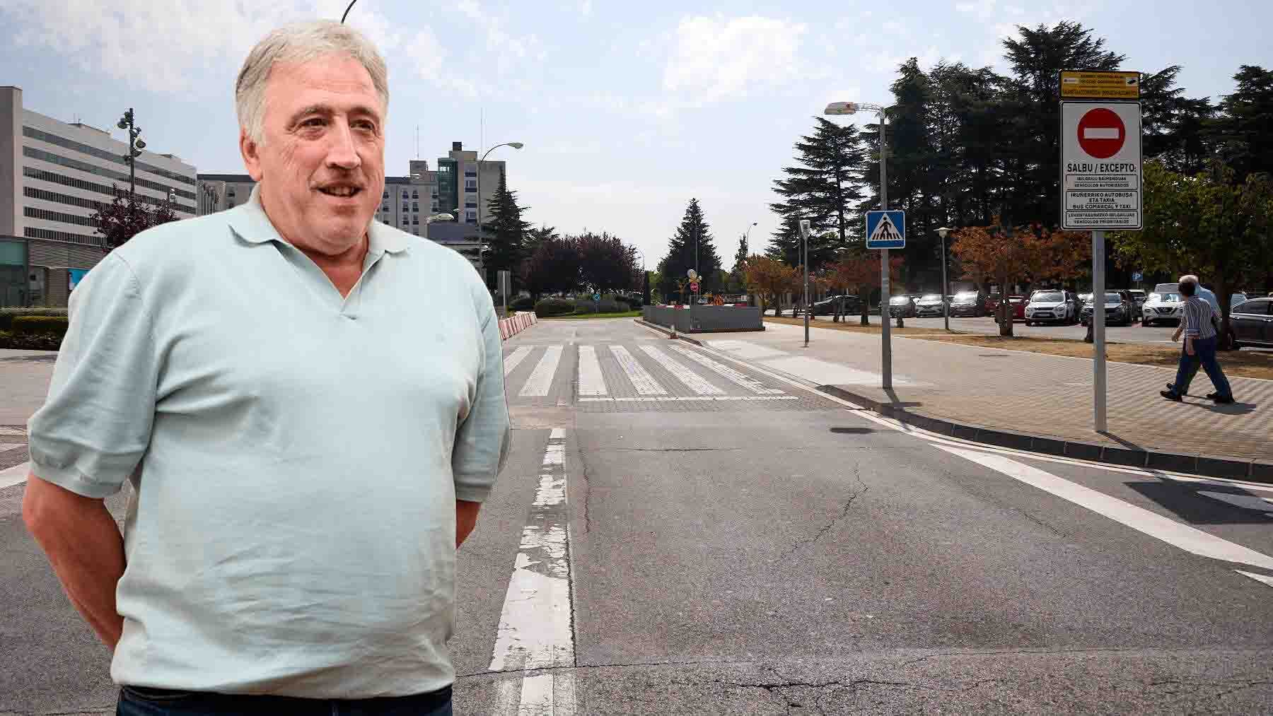Asirón se hincha a poner multas grabando con cámaras en una calle que ha cerrado al tráfico en Pamplona