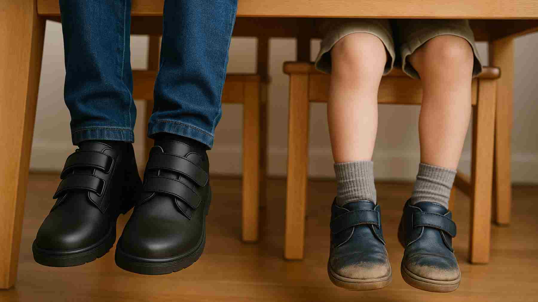 La razón por la que los niños no deben heredar los zapatos de sus hermanos mayores según los expertos