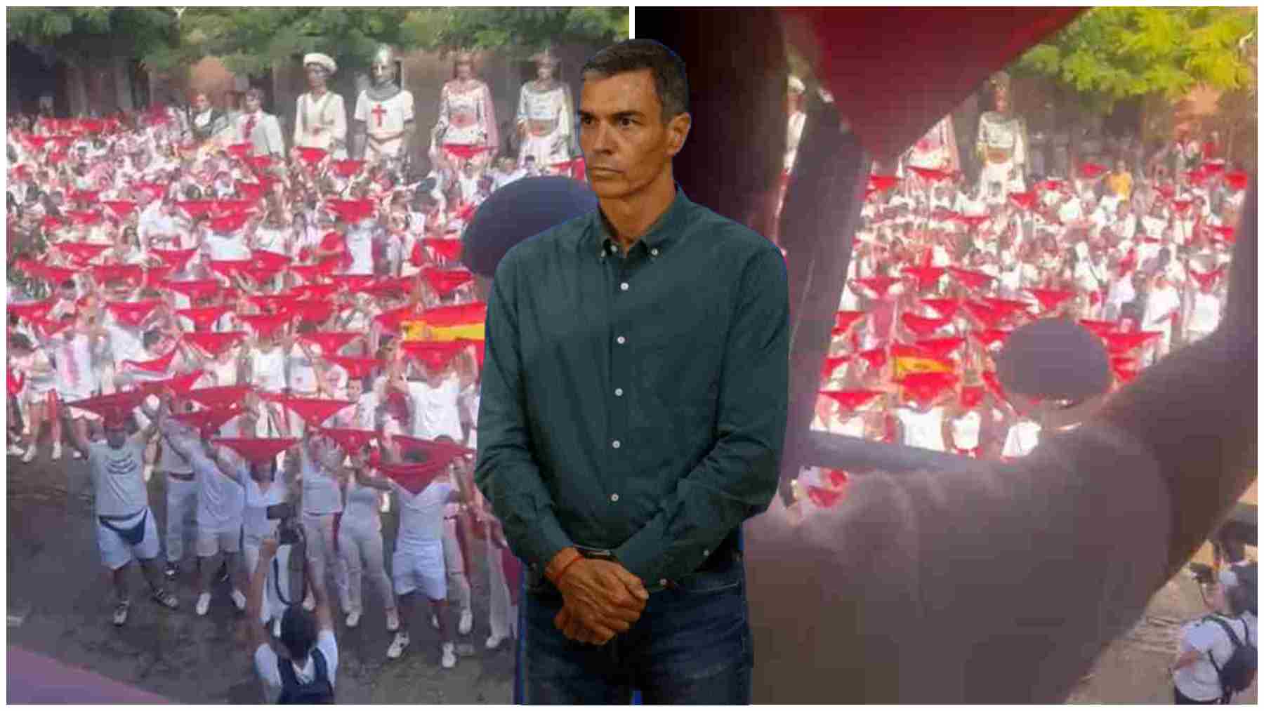 VÍDEO | Un pueblo de Navarra comienza sus fiestas al son del himno de España y gritando 