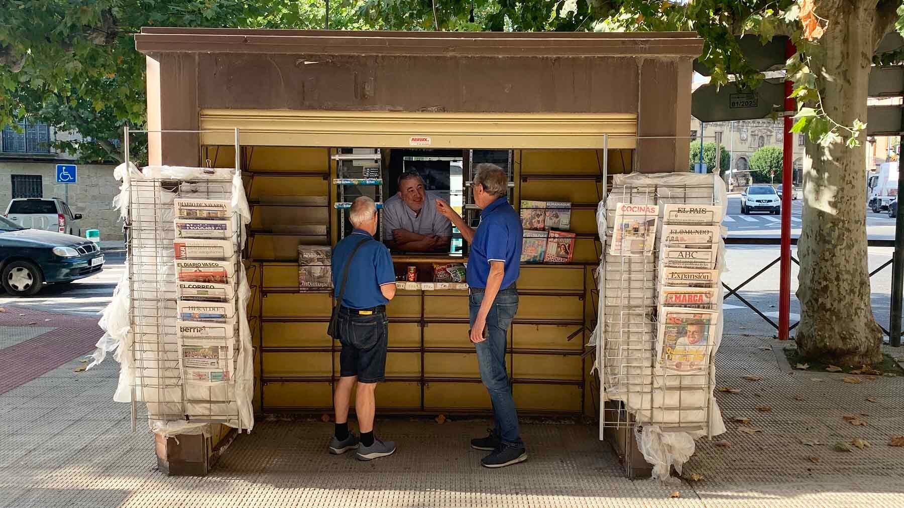 El kiosko Inchauspe de prensa y revista en Tafalla. Navarra.com