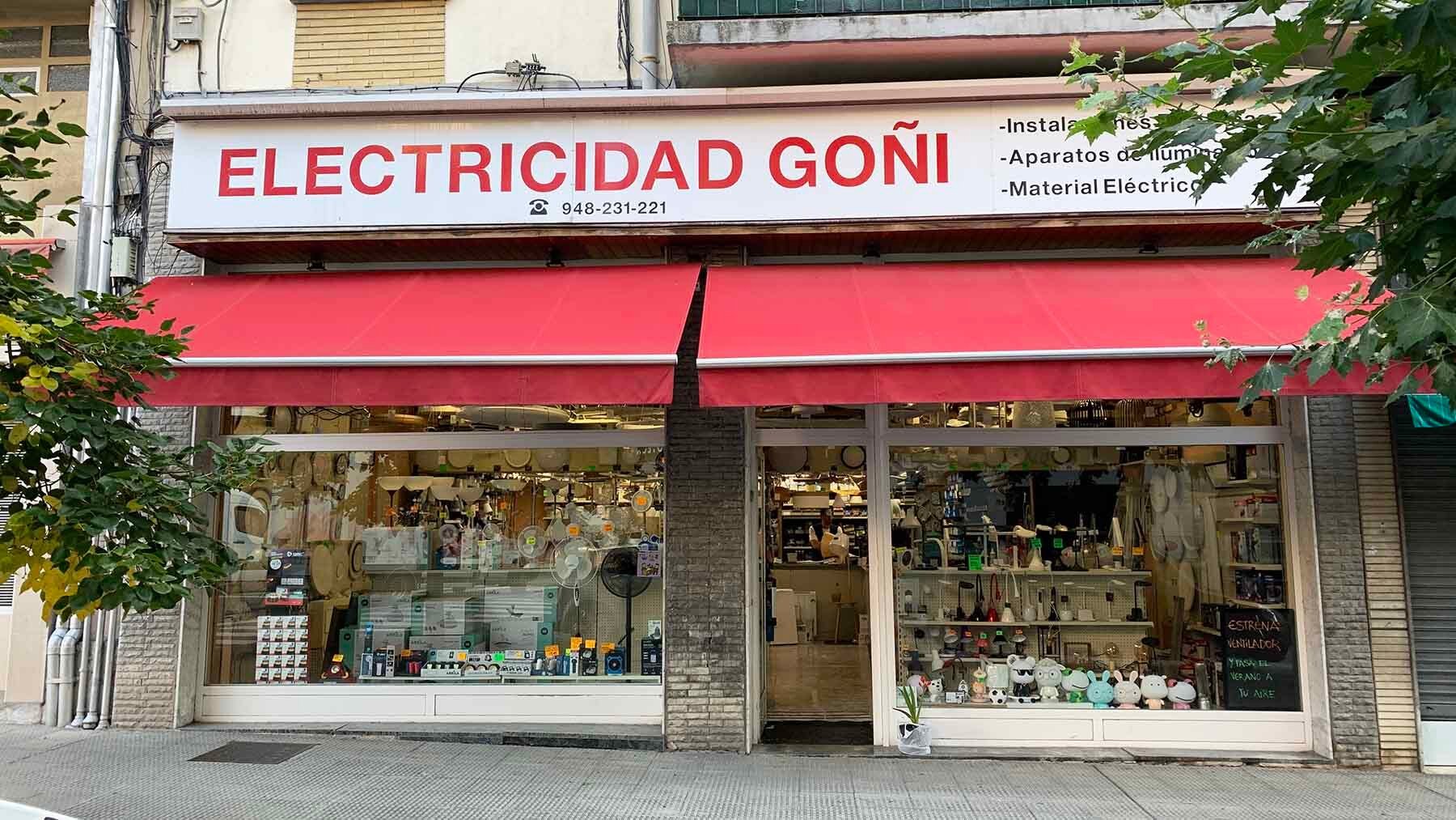 La tienda electricidad Goñi está en Burlada. Navarra.com