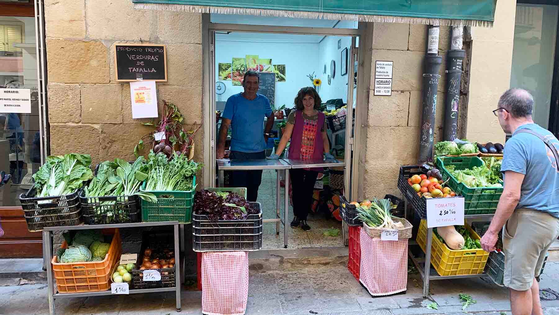 La boutique de la verdura Mondela en Tafalla, desde 1850. Navarra.com