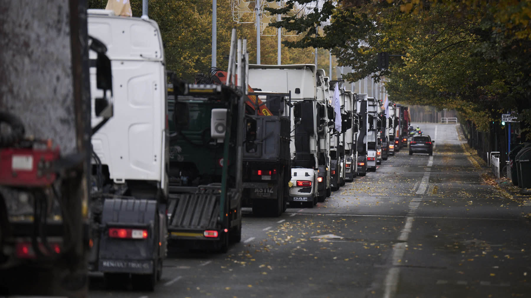 El sector del transporte y logística en Navarra contra las cuerdas: menos contratos, más paro y protestas