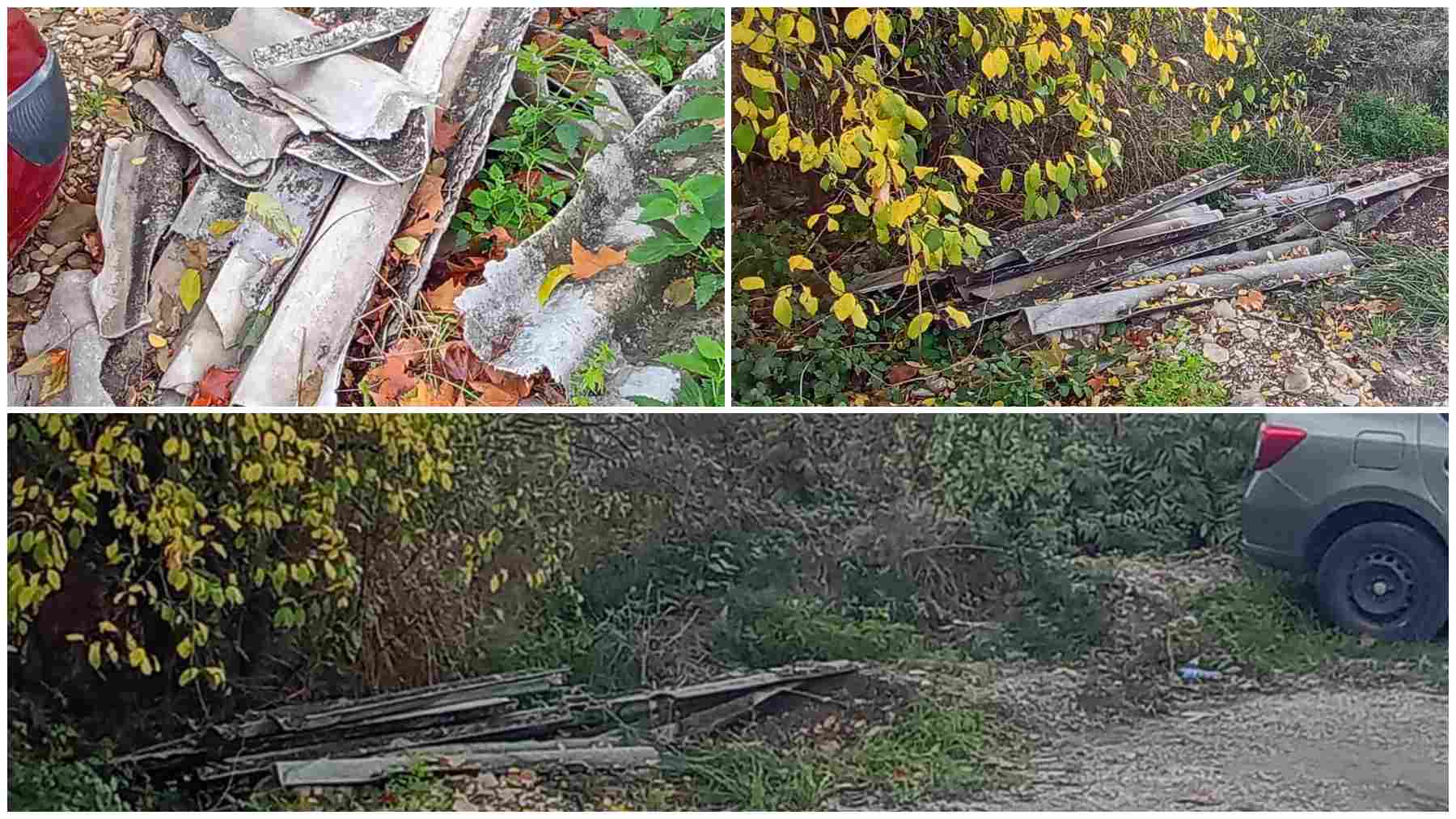 El vertido de amianto que preocupa a los vecinos de un barrio de Pamplona y a los padres de un colegio