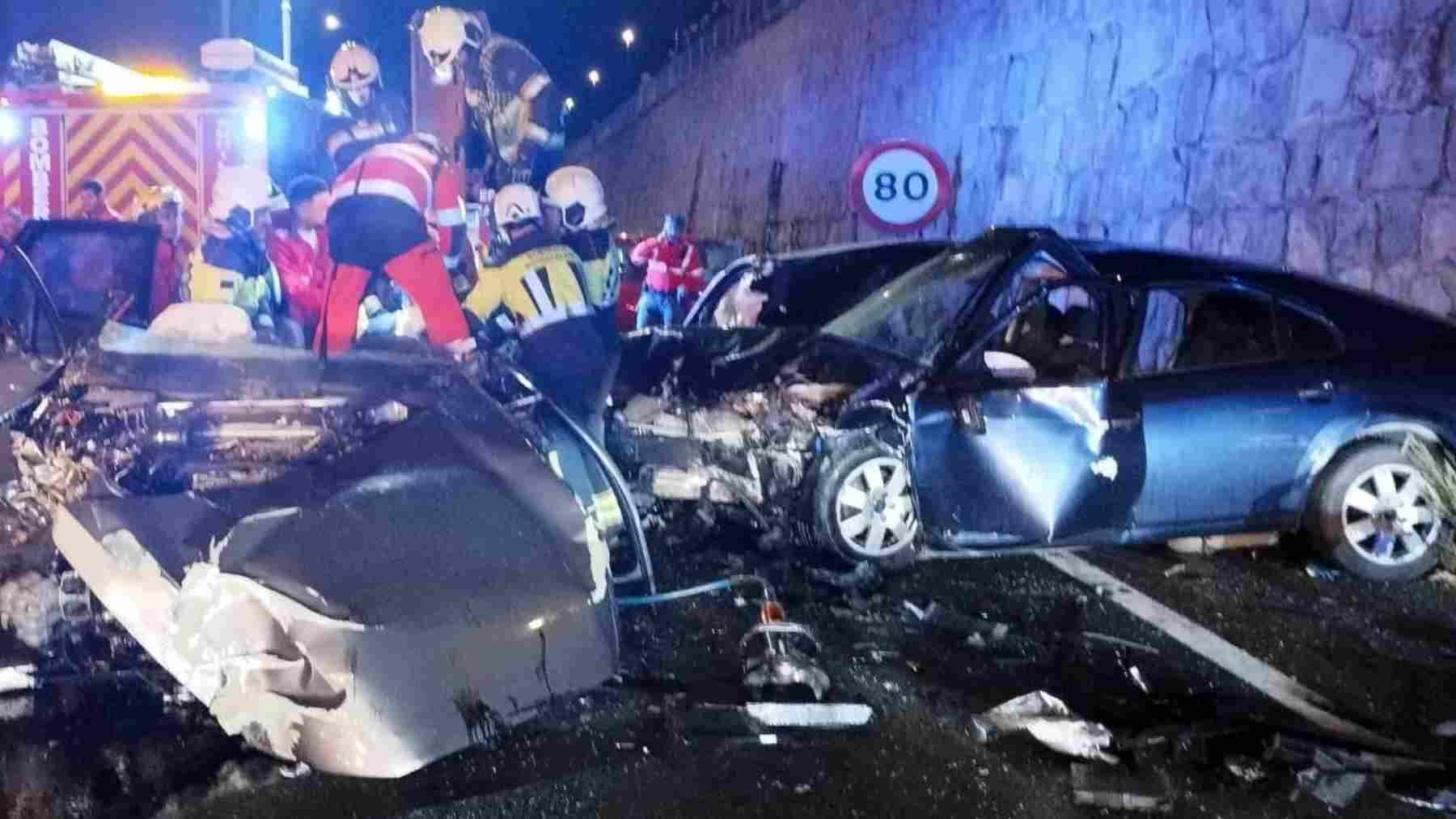 En muerte cerebral una de las víctimas del grave accidente de este sábado en el arco de Zizur