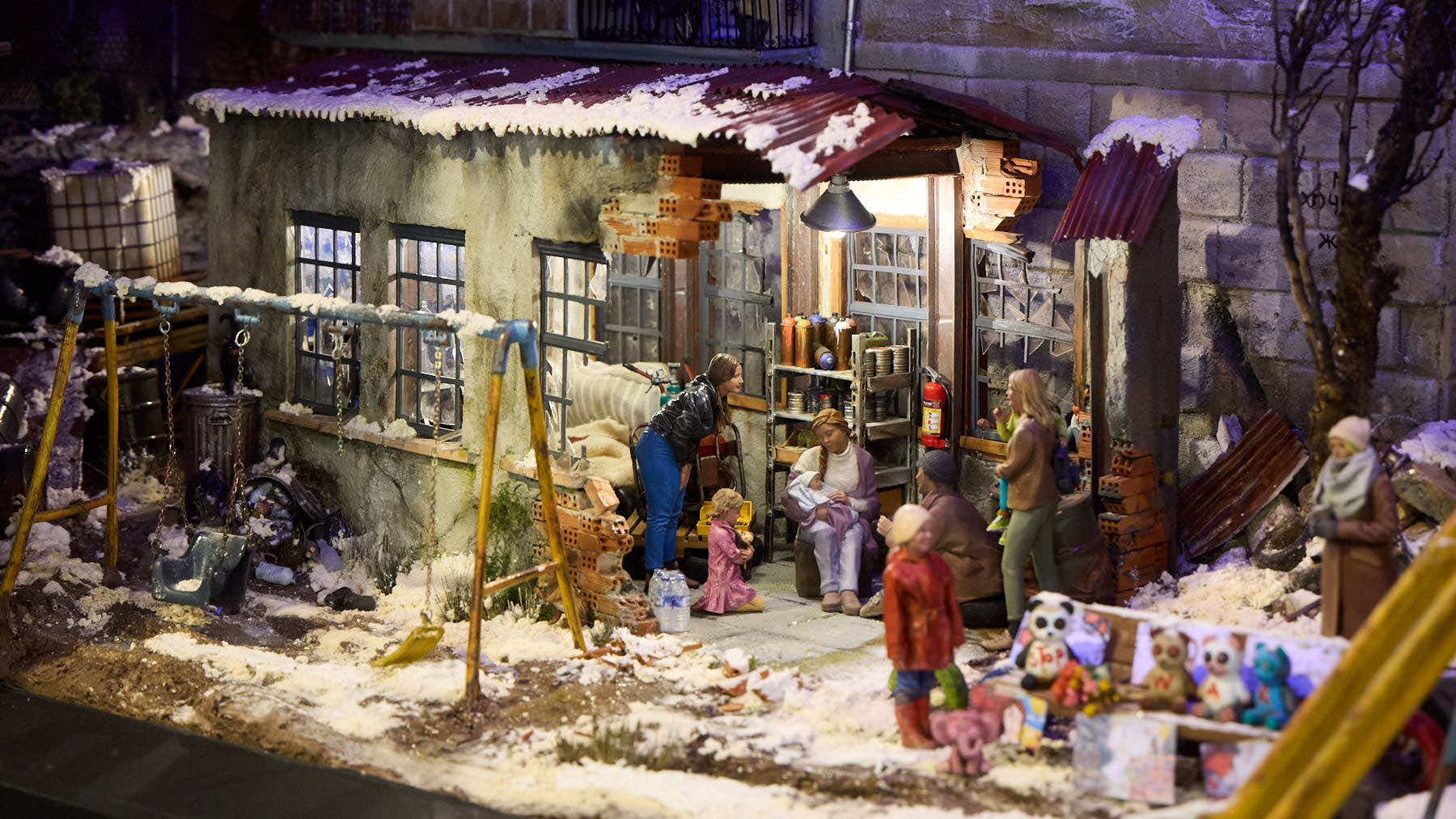 Tradicional exposición de Belenes en Baluarte organizada por la Asociación de Belenistas de Pamplona. IÑIGO ALZUGARAY